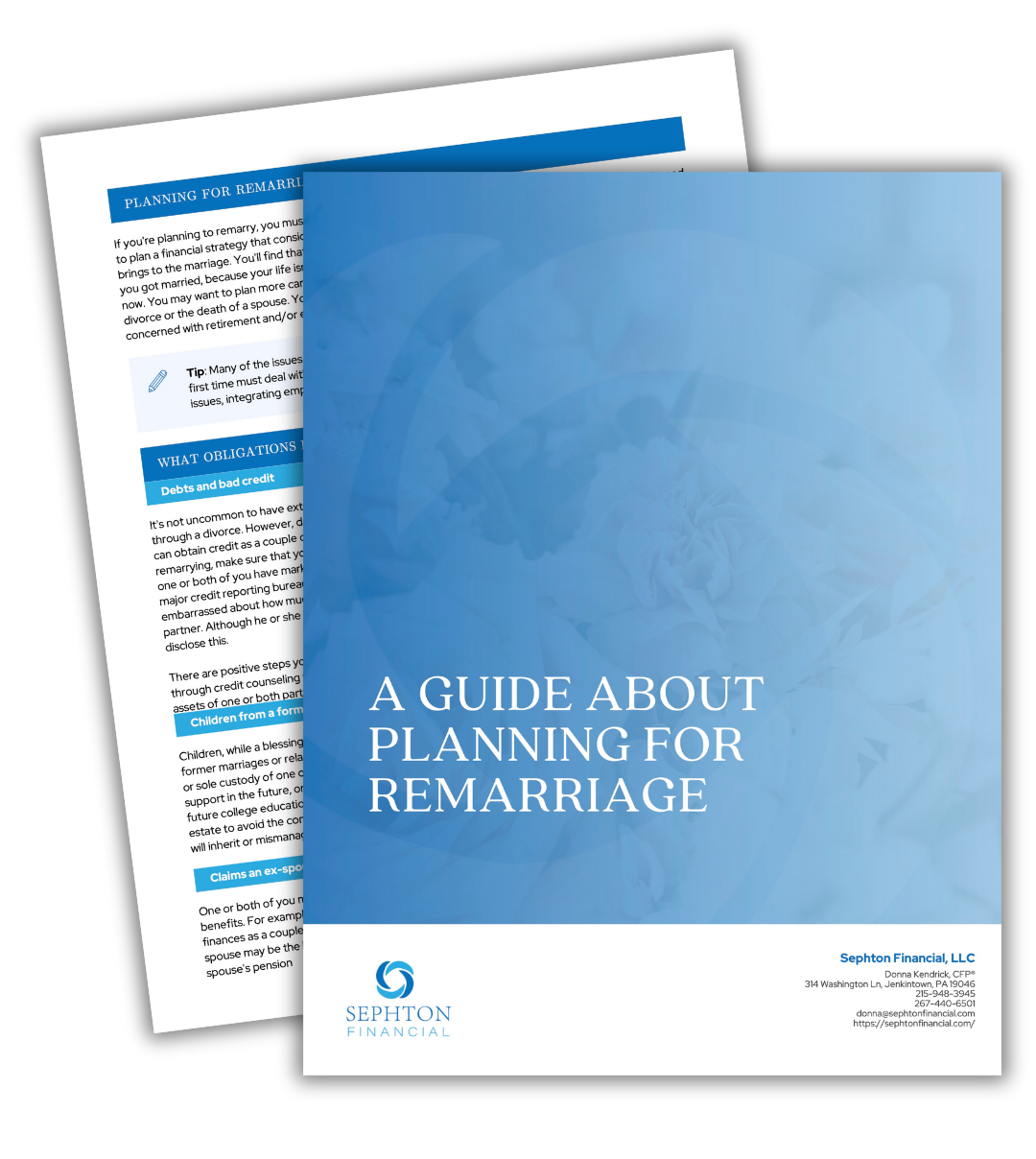 a guide to planning for remarriage by Sephton Financial